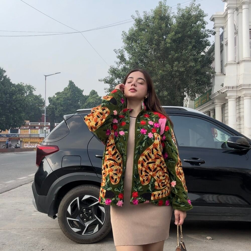 Jungle In Bloom - Velvet Suzani Jacket