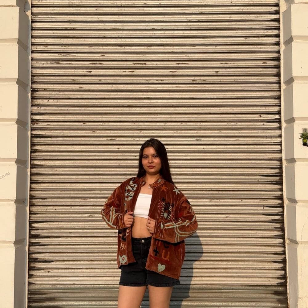 Mocha Muse - Velvet Suzani Jacket