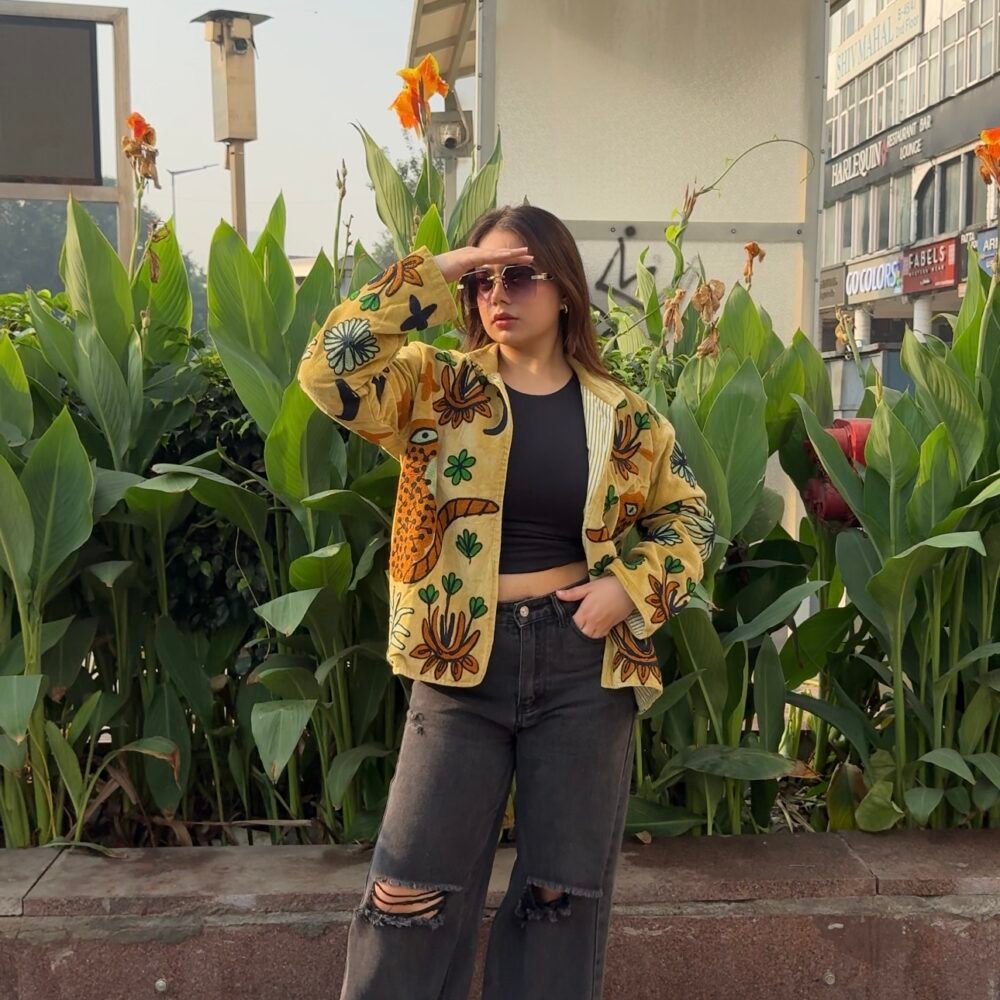 Wild Bloom - Velvet Suzani Jacket